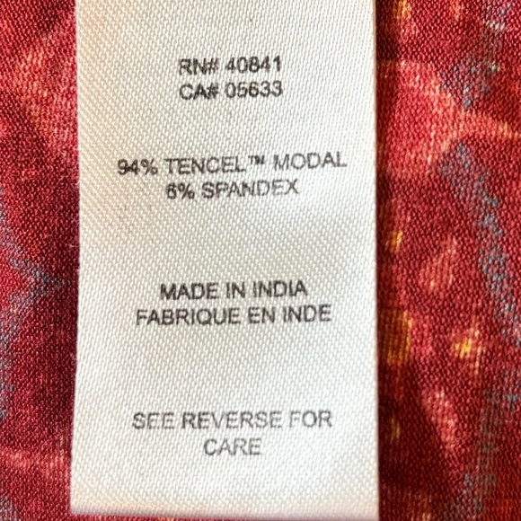 Aventura (REI) women's Spectra top graphic pattern made in India t-shirt size M - Picture 11 of 13